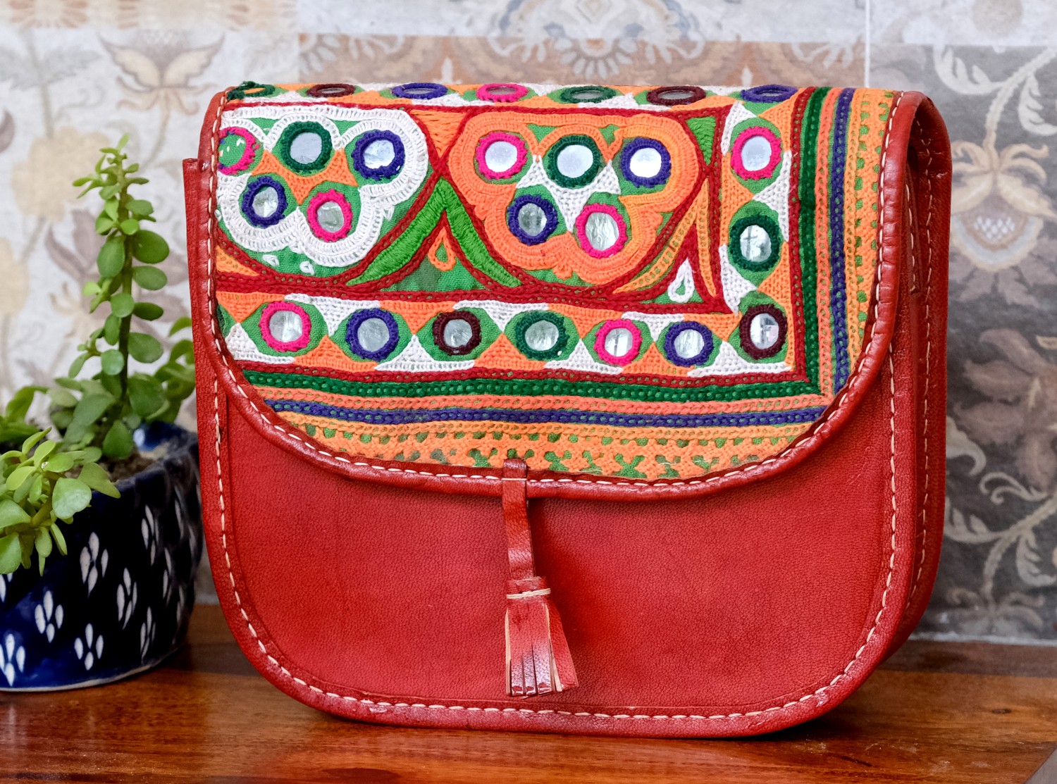 Kutch Ahir Embroidery Sling Bags