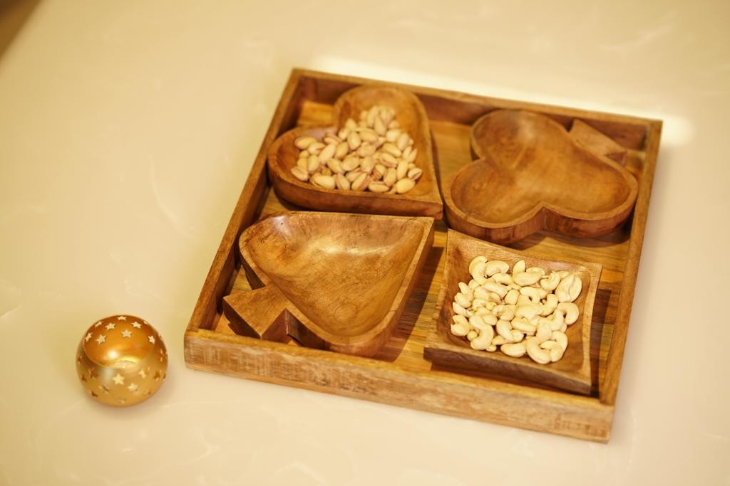 Wooden Card Platter