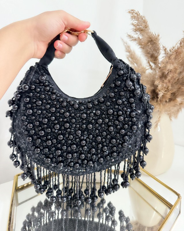 BLACK MOTI MOON BAG